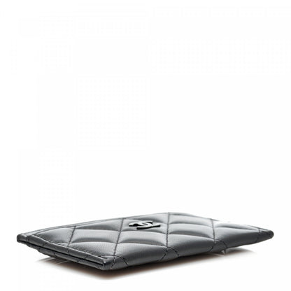 Chanel Lambskin Quilted Card Holder So Black 4 of 9