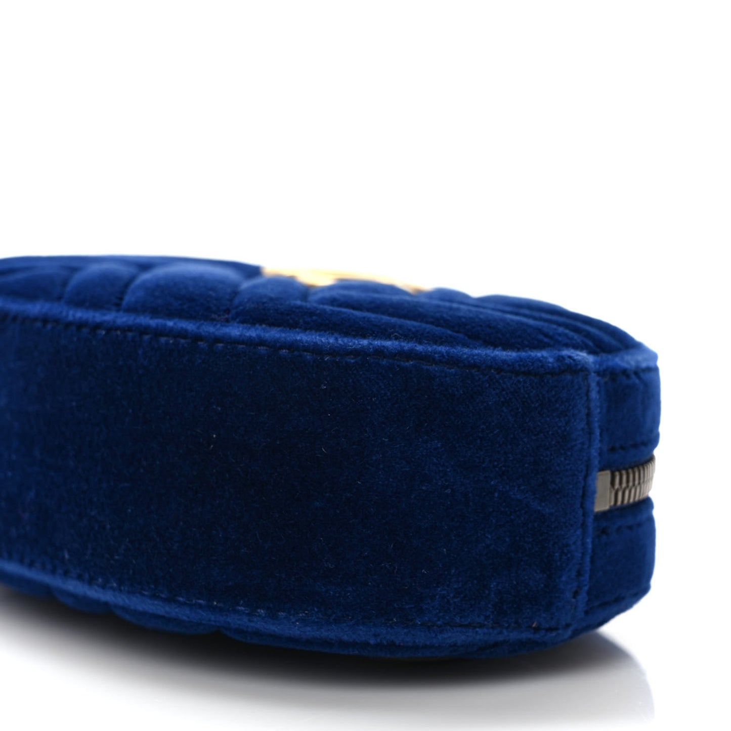 Velvet Matelasse GG Marmont Belt Bag 85 34 Cobalt Blue
