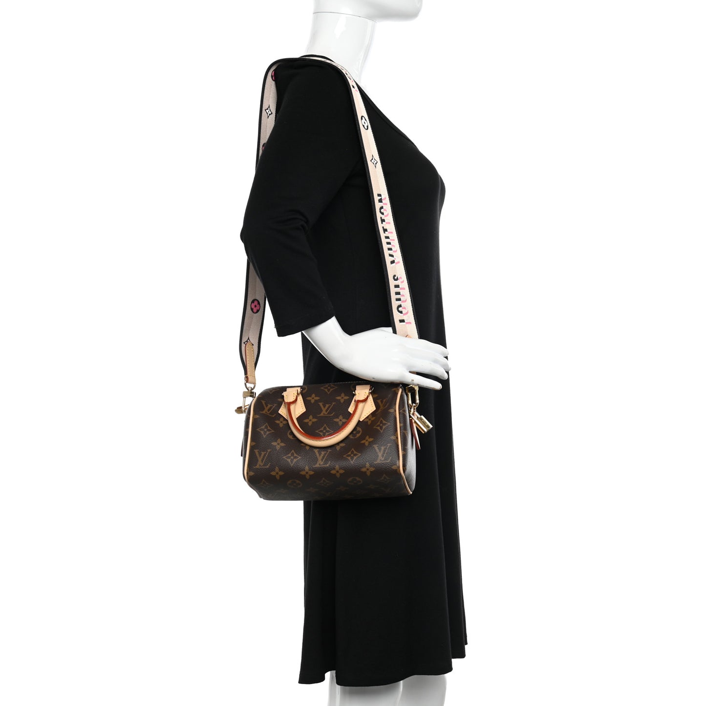 Monogram Speedy Bandouliere 20 Black