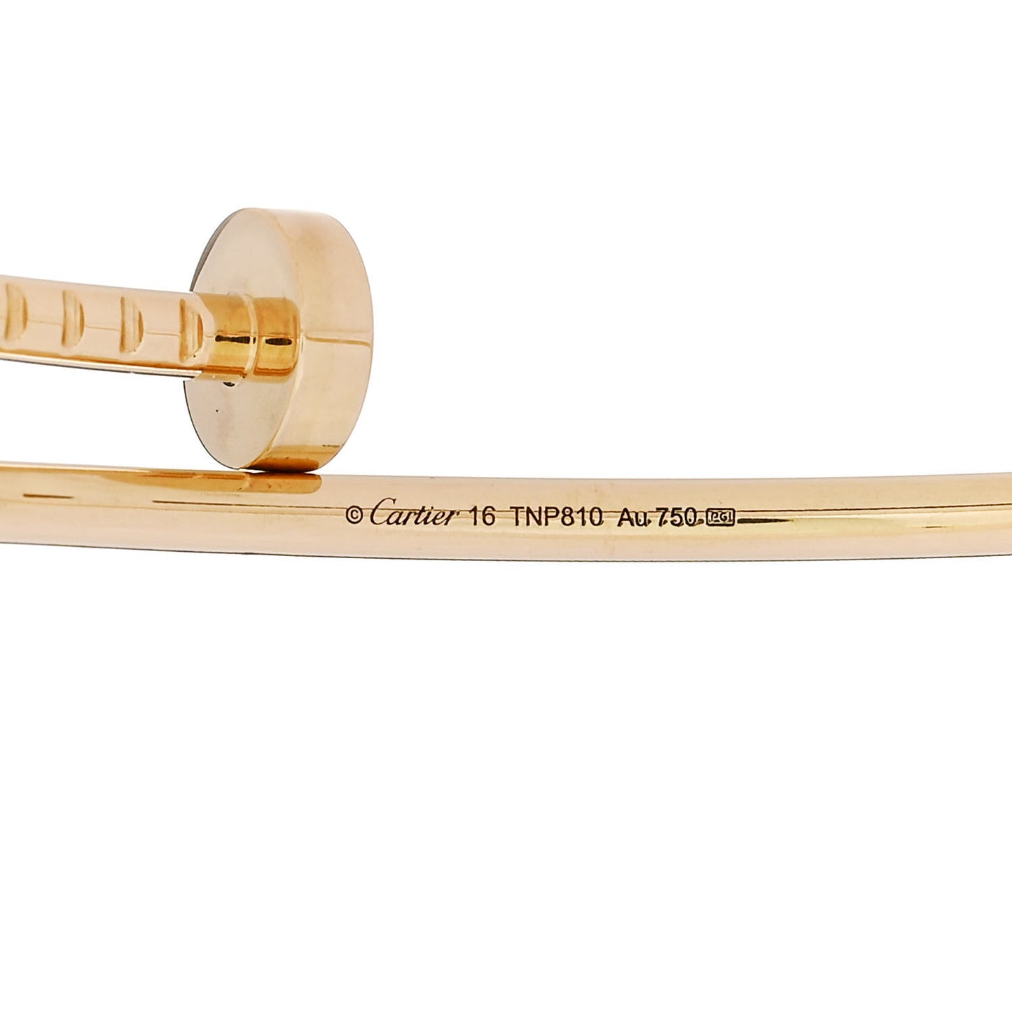 18K Yellow Gold Small Juste Un Clou Bracelet 16