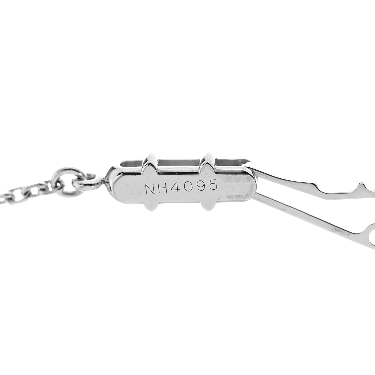 Cartier 18K White Gold Diamond Small Hearts and Symbols Pendant Necklace 7 of 7