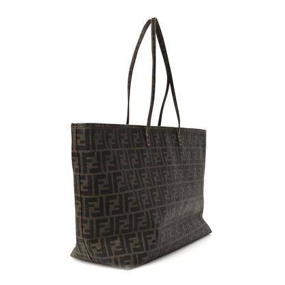 Fendi Zucca Spalmati Print Large Roll Tote Tobacco Multicolor 3 of 11