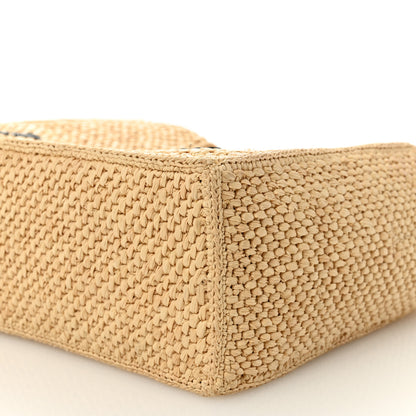 Loewe X PAULA'S IBIZA Raffia Small Font Tote Natural Tan 8 of 9