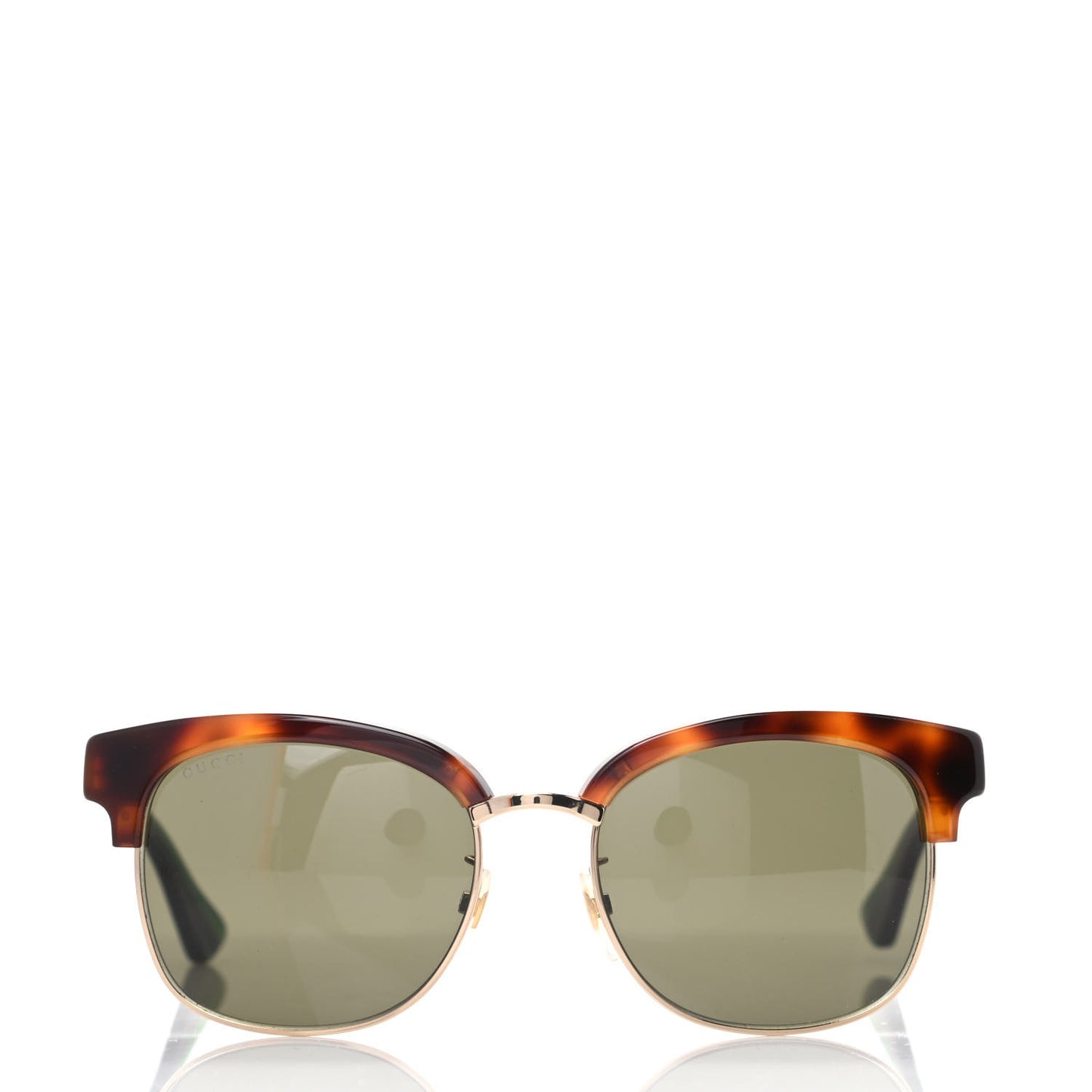 Acetate Square Frame Web Sunglasses GG0056S Tortoise