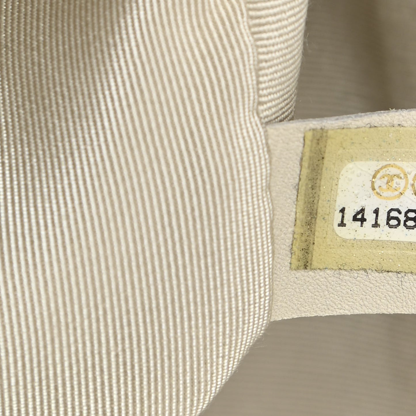 Lambskin Jumbo Canebiers Net Flap White