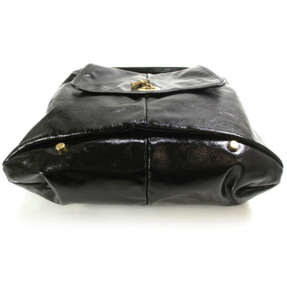 Saint Laurent Patent Sac Capri Flap Black 4 of 9