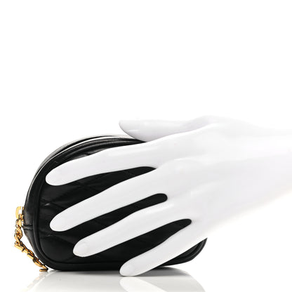 Saint Laurent Lambskin Quilted Lolita Cosmetic Pouch Black 2 of 7