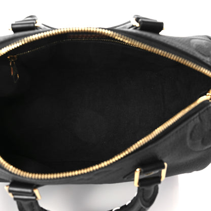 Louis Vuitton Empreinte Monogram Giant Wild At Heart Speedy Bandouliere 25 Black 5 of 6