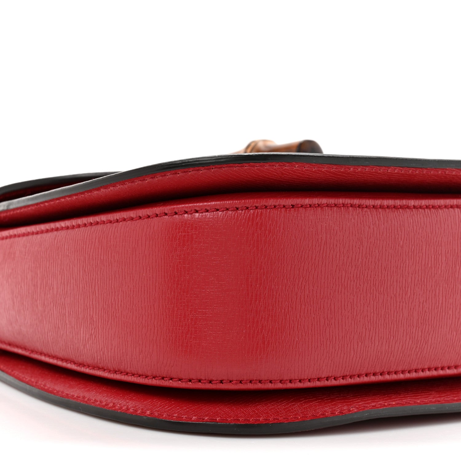 Gucci Shangai Calfskin Small Classic Bamboo Top Handle Bag Romantic Cerise 10 of 13