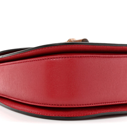Gucci Shangai Calfskin Small Classic Bamboo Top Handle Bag Romantic Cerise 10 of 13