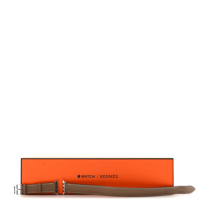 Hermes Swift 38mm Apple Watch Double Tour Band Etoupe 5 of 5