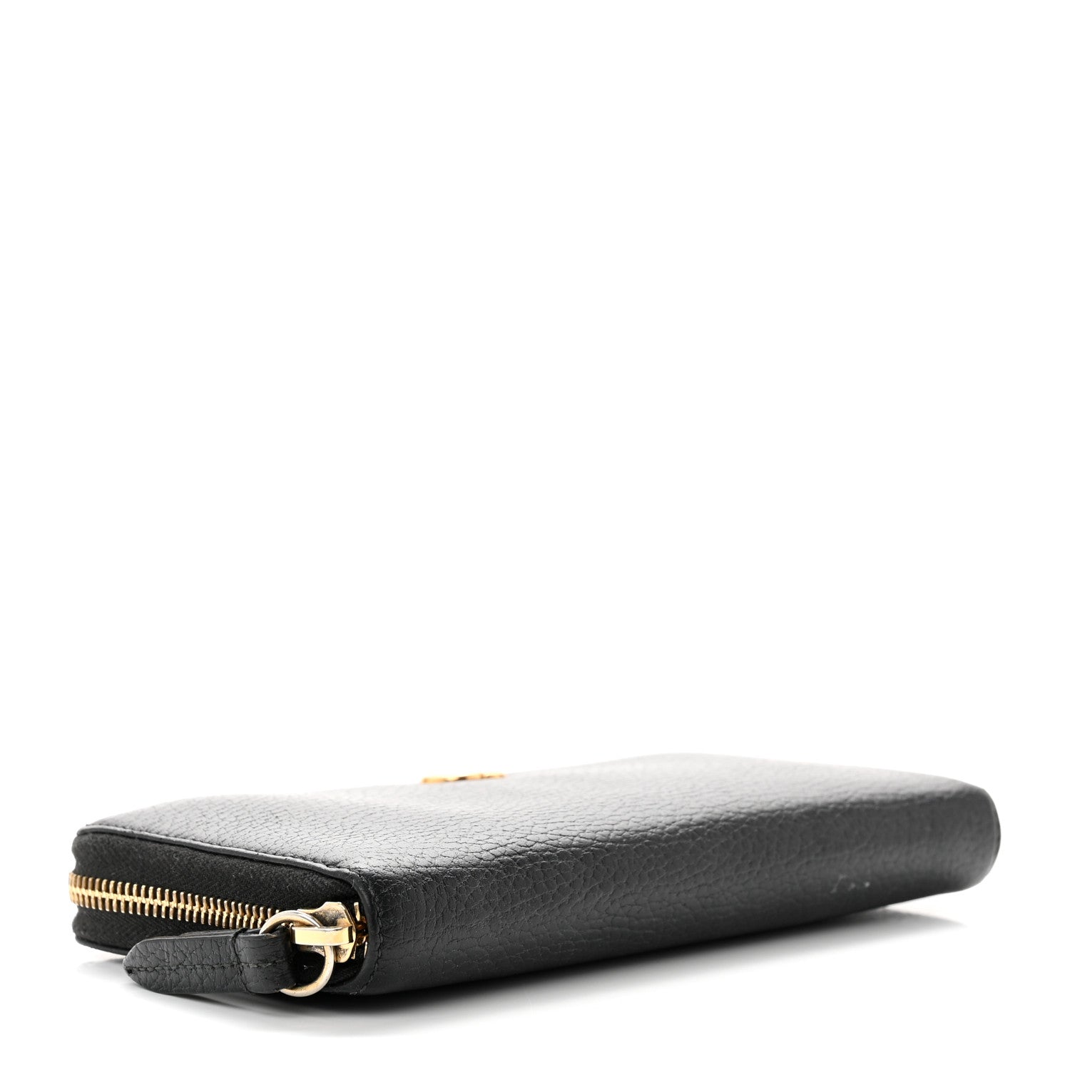 Gucci Dollar Calfskin GG Marmont Zip Around Wallet Black 4 of 8