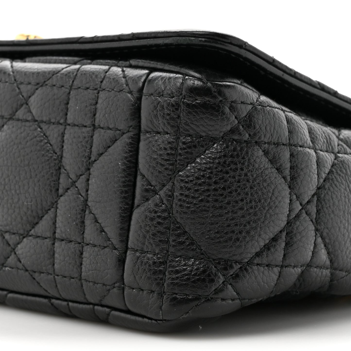 Calfskin Cannage Small Caro Bag Black