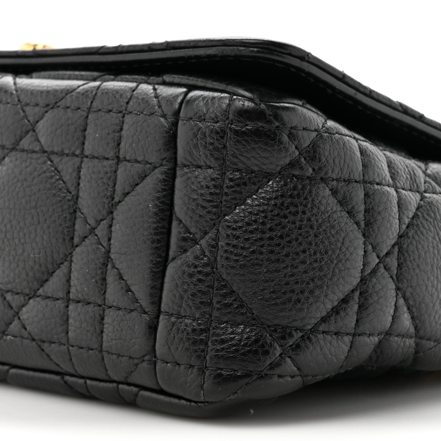Christian Dior Calfskin Cannage Small Caro Bag Black 9 of 13