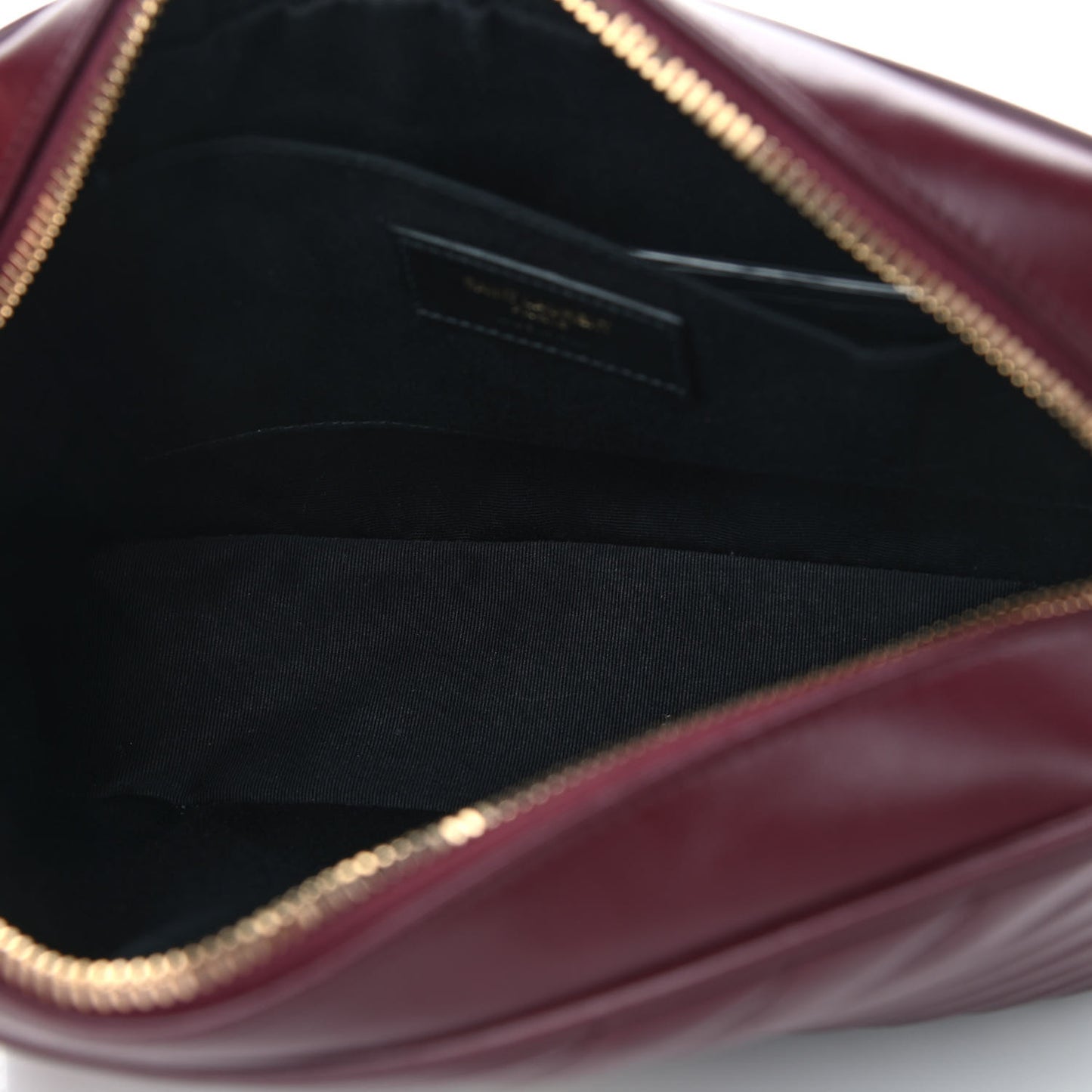 Calfskin Matelasse Monogram Lou Camera Bag Dark Legion Red