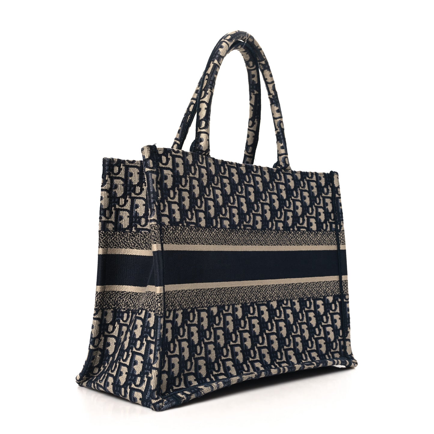 Oblique Medium Book Tote Blue Multicolor