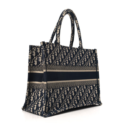Christian Dior Oblique Medium Book Tote Blue Multicolor 2 of 12