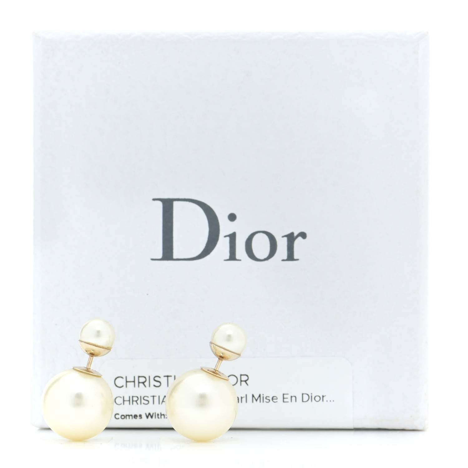 Christian Dior Pearl Mise En Dior Tribal Earrings 5 of 5