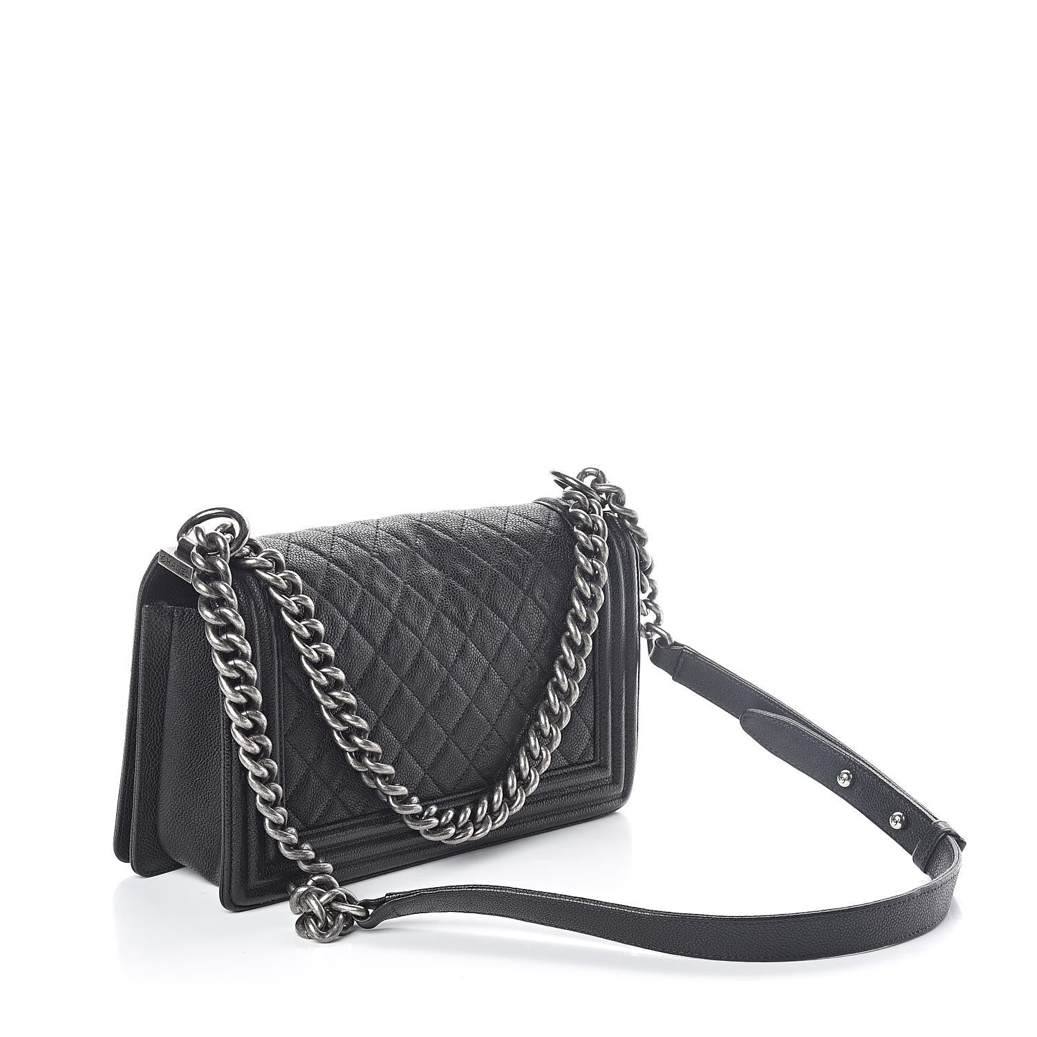Chanel Caviar Quilted Medium Boy Flap Black 3 of 10