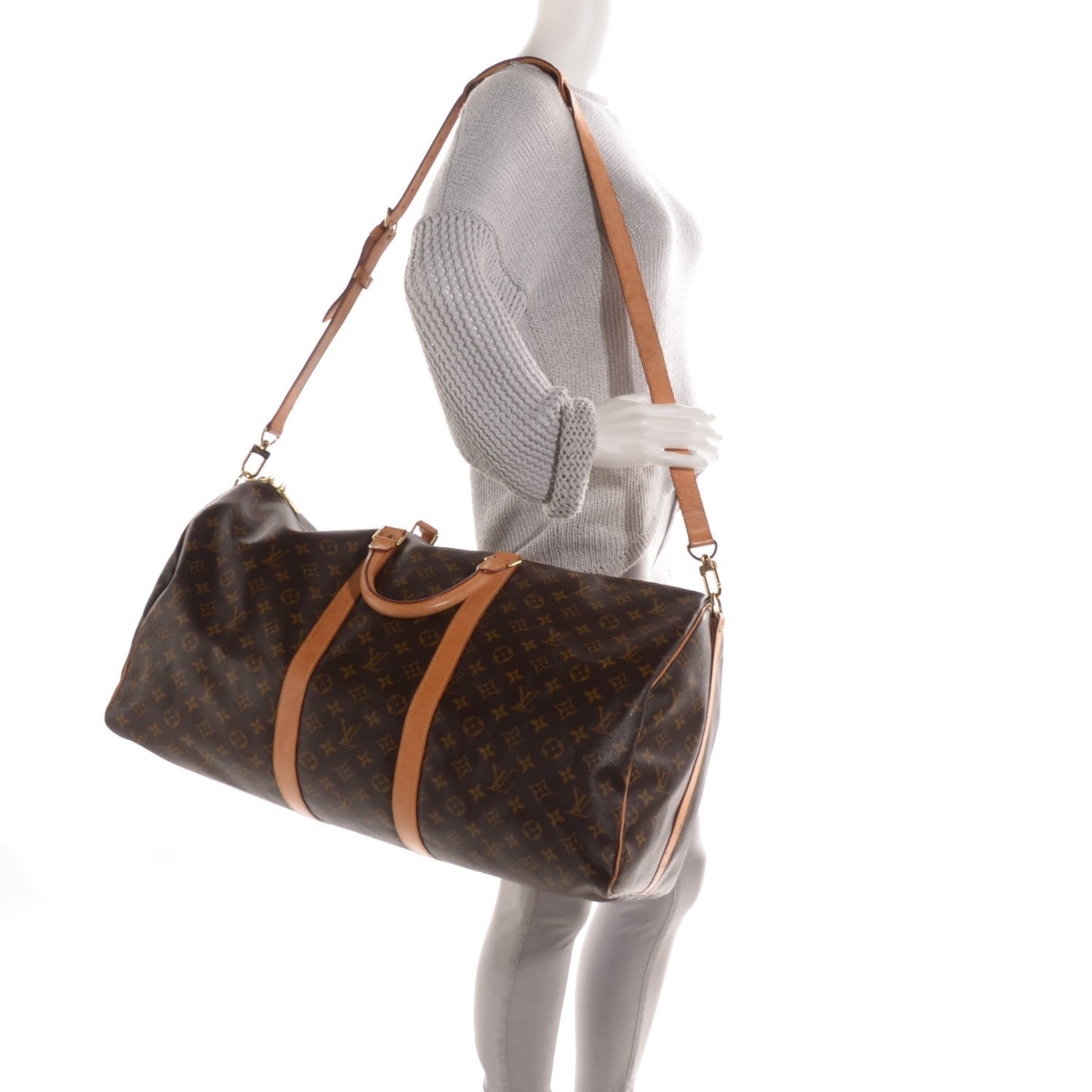 Louis Vuitton Monogram Keepall Bandouliere 55 3 of 10
