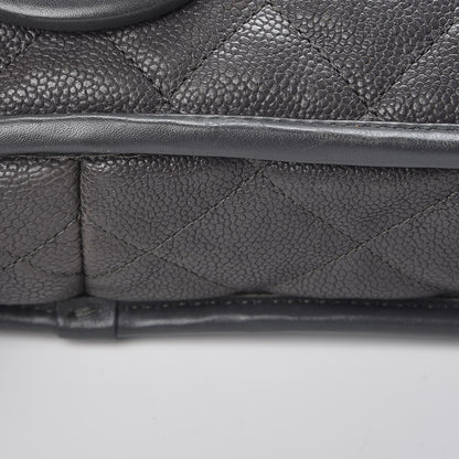Chanel Caviar Quilted Medium French Riviera Flap Dark Grey 10 of 11