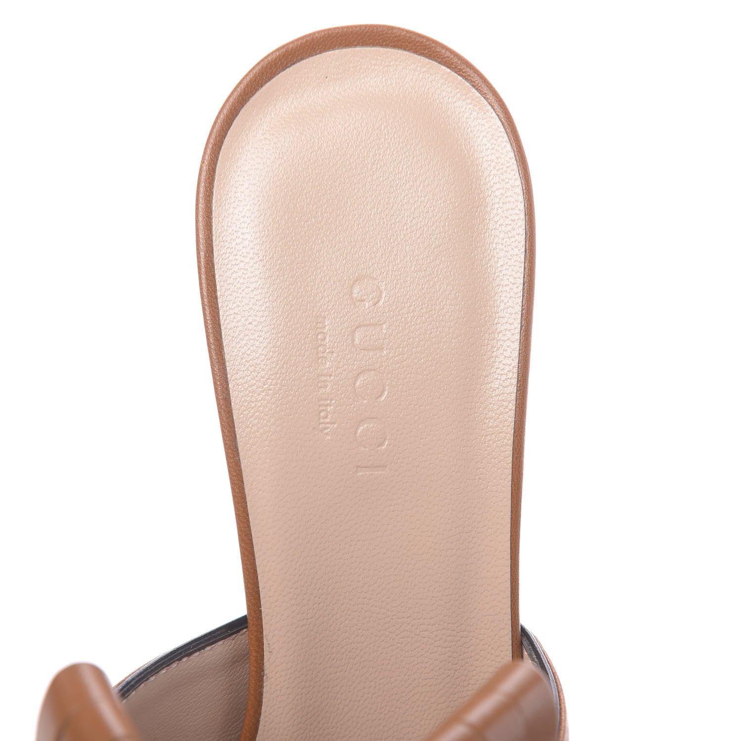 Gucci Malaga Kid GG Marmont Fringe 75mm Slide Sandals 36 Cognac 6 of 8