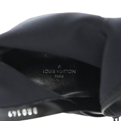 Louis Vuitton Monogram Neoprene Matchmake Ankle Boots 39 Black 7 of 8