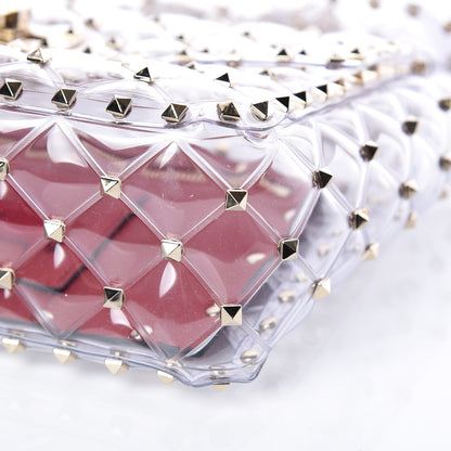 Valentino Garavani PVC Medium Rockstud Spike Shoulder Bag 6 of 8