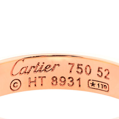 Cartier 18K Pink Gold 3.5mm LOVE Wedding Band Ring 52 6 8 of 10