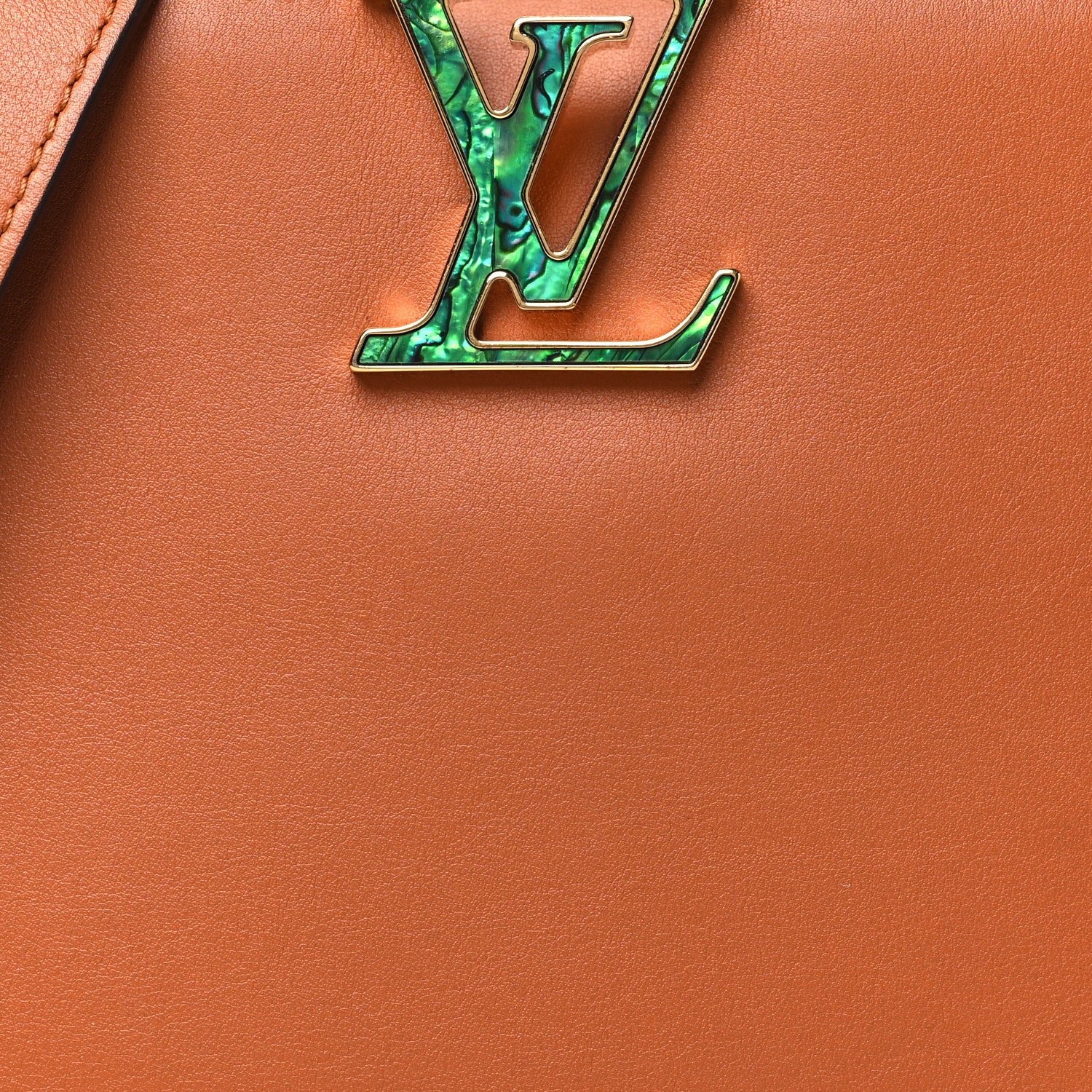 Louis Vuitton Calfskin Bolsa Capucines BB Caramel 7 of 9