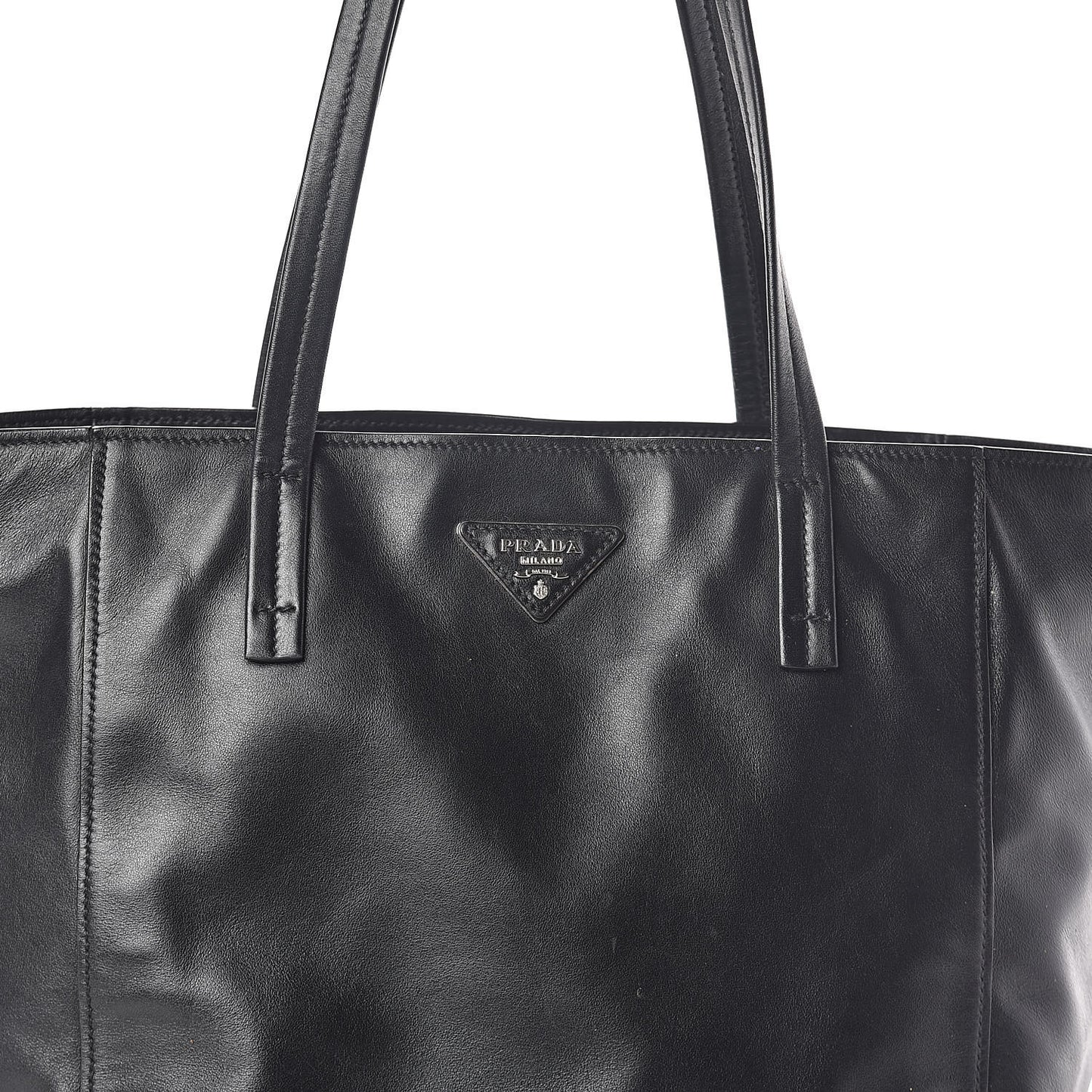 Soft Calfskin Shopping Tote Black