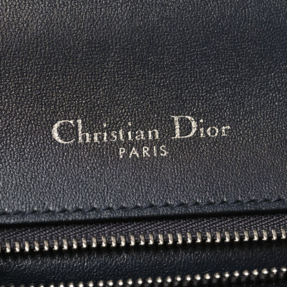 Christian Dior Metallic Patent Micro-Cannage Medium Diorama Flap Bag Silver 6 of 9