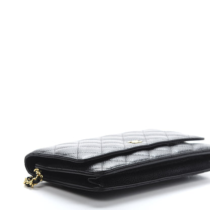Chanel Caviar Quilted Wallet On Chain WOC Black 9 of 12
