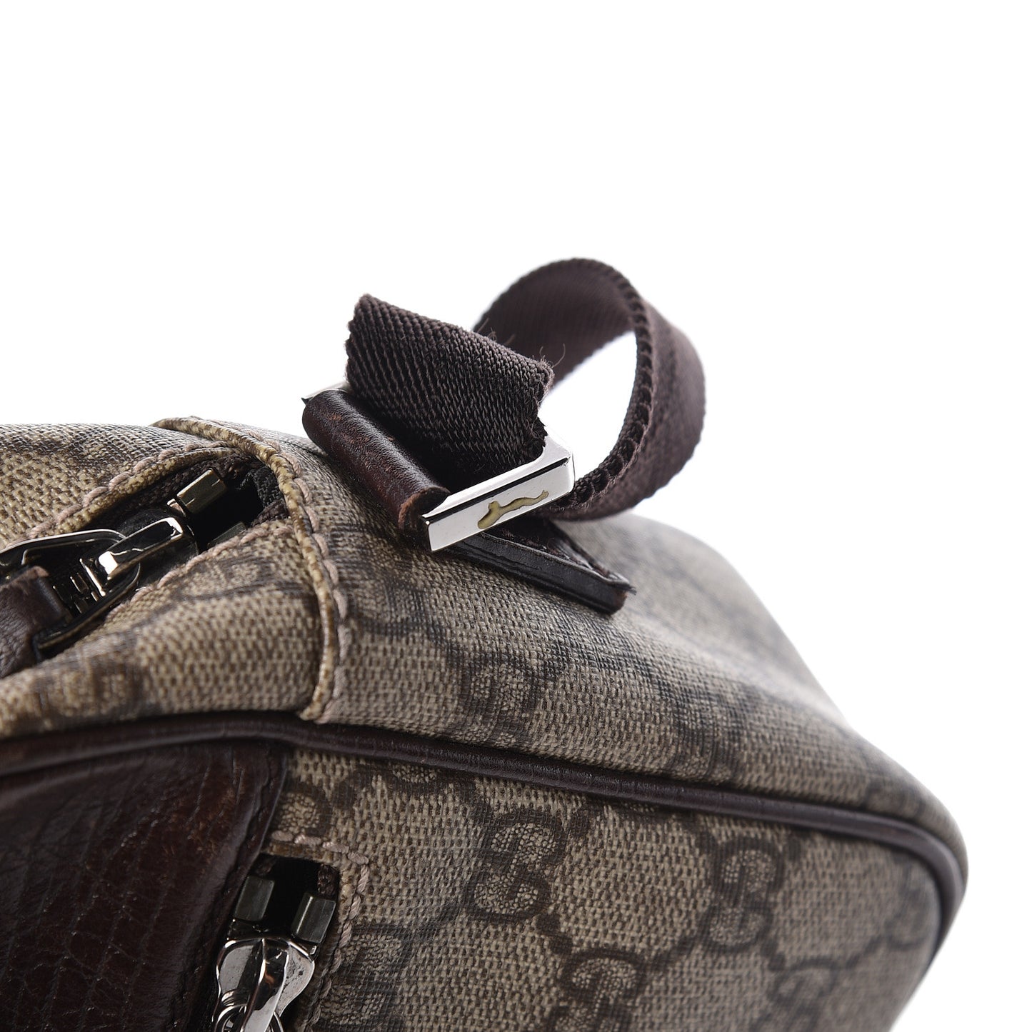 GG Plus Monogram Shoulder Bag Dark Brown