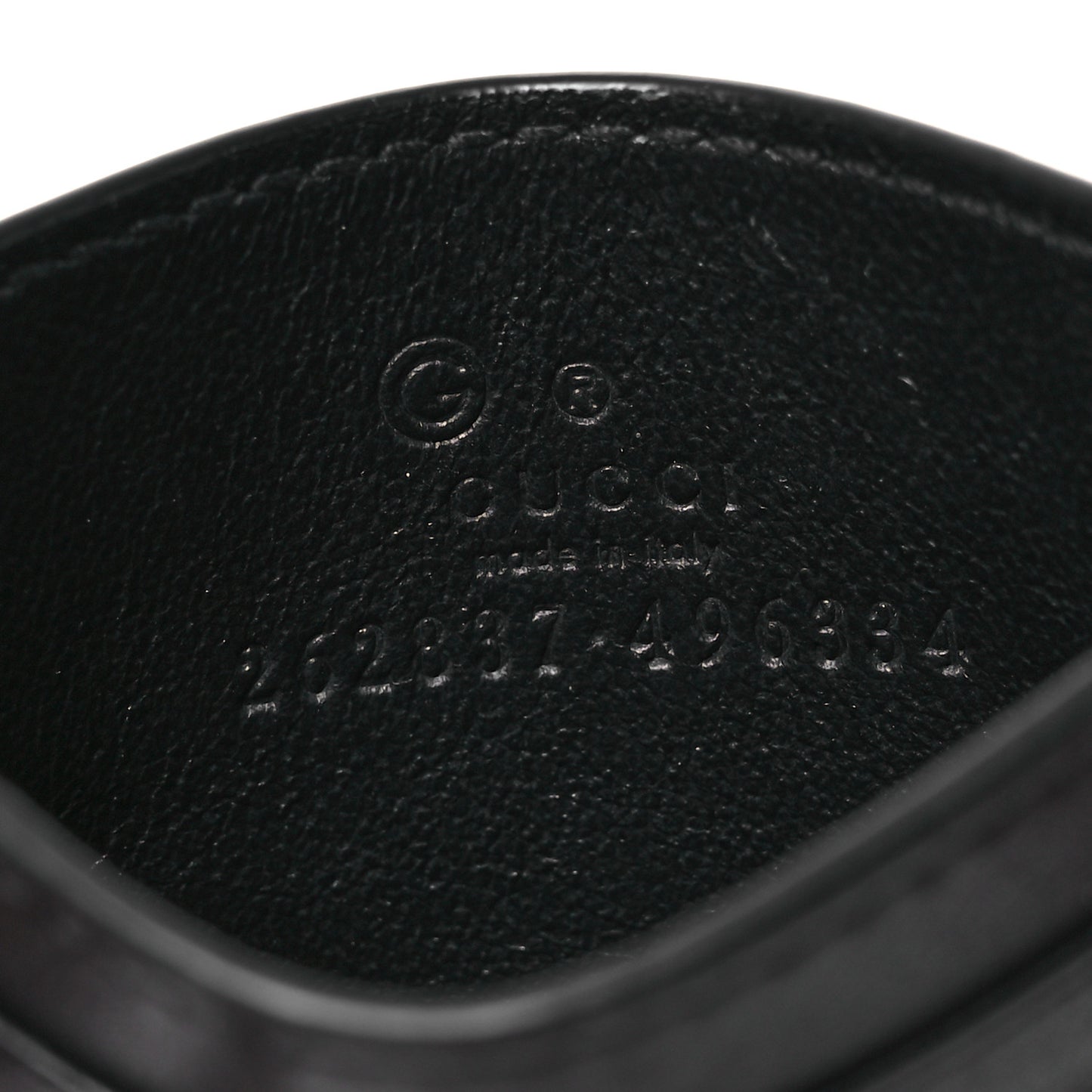 Guccissima Card Holder Black