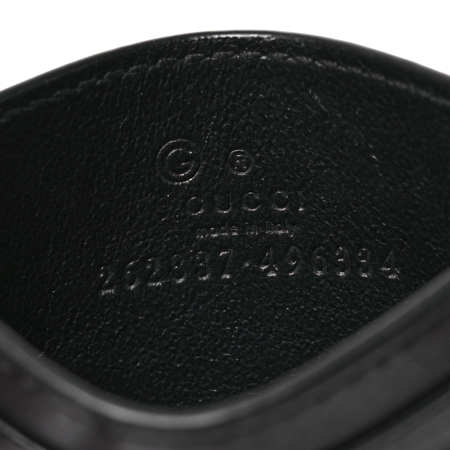 Gucci Guccissima Card Holder Black 6 of 10