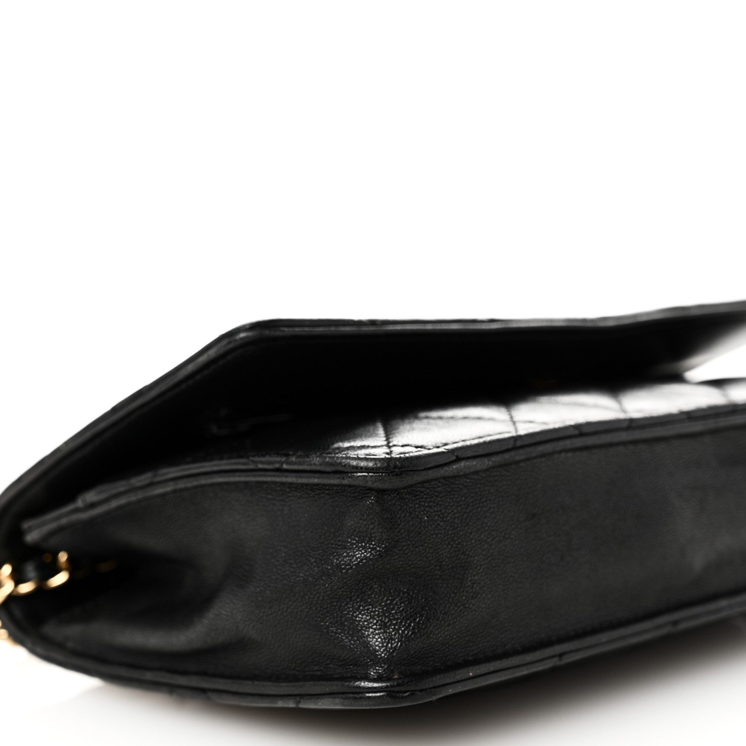 Chanel Lambskin Quilted Wallet On Chain WOC Black 10 of 11