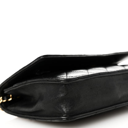 Chanel Lambskin Quilted Wallet On Chain WOC Black 10 of 11