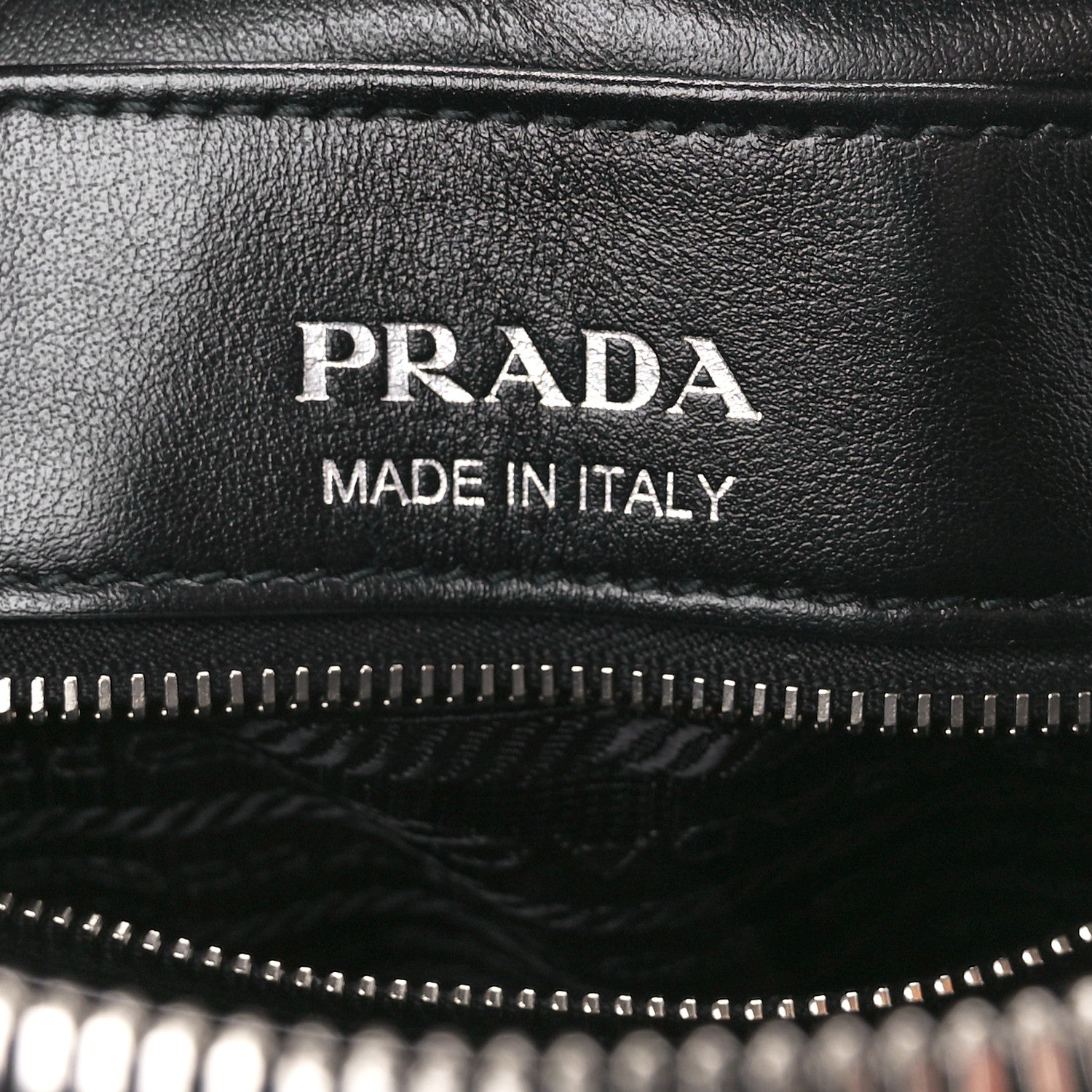 Prada Soft Calfskin Diagramme Camera Bag Black 6 of 10