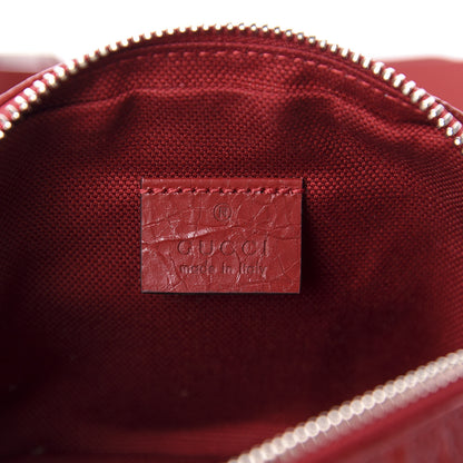 Gucci Cracked Calfskin Morpheus Belt 70 28 Bag Red 8 of 11