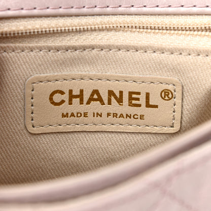 Chanel Glazed Calfskin Quilted Medium Bubble CC Flap Light Pink 6 of 10