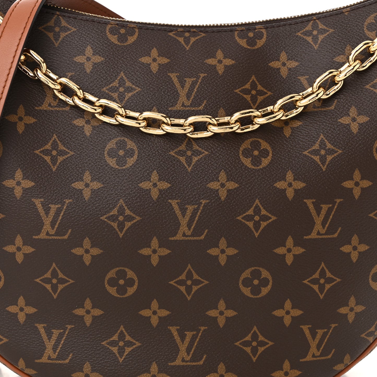 Reverse Monogram Loop Hobo