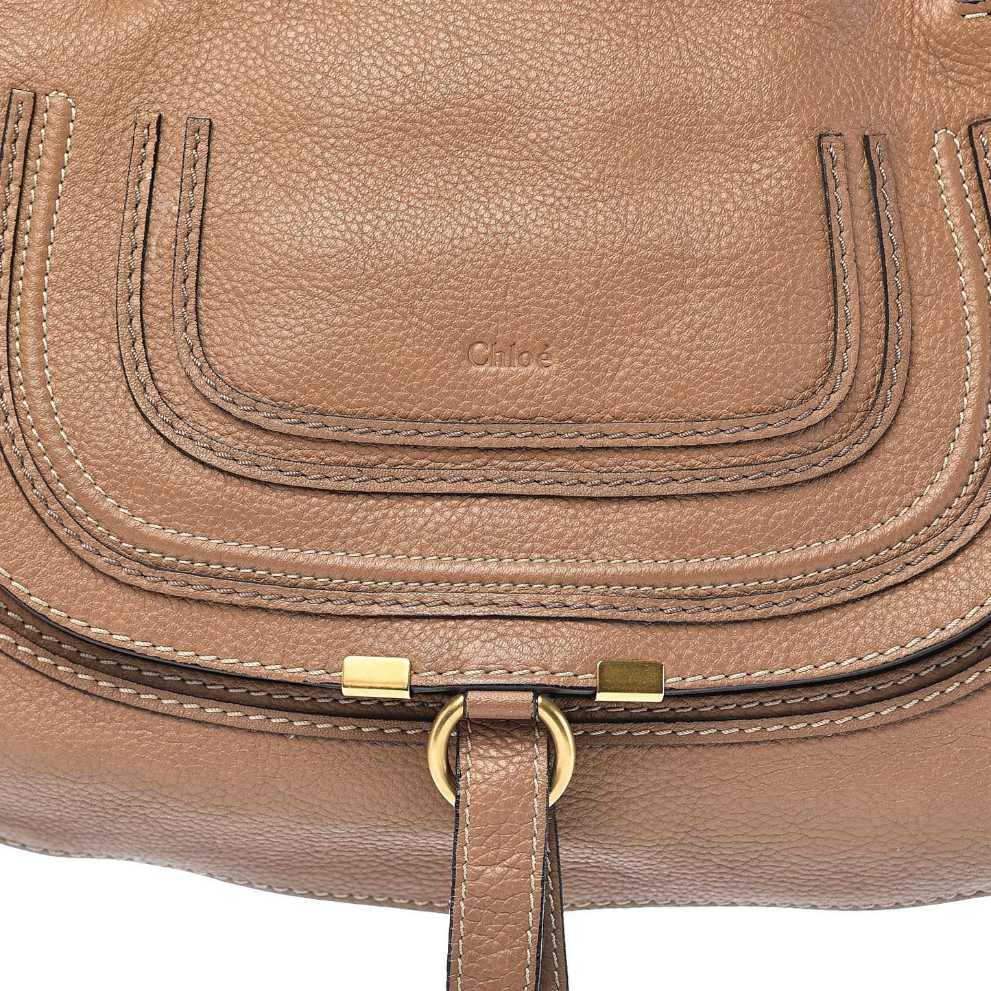Calfskin Medium Marcie Satchel Nut