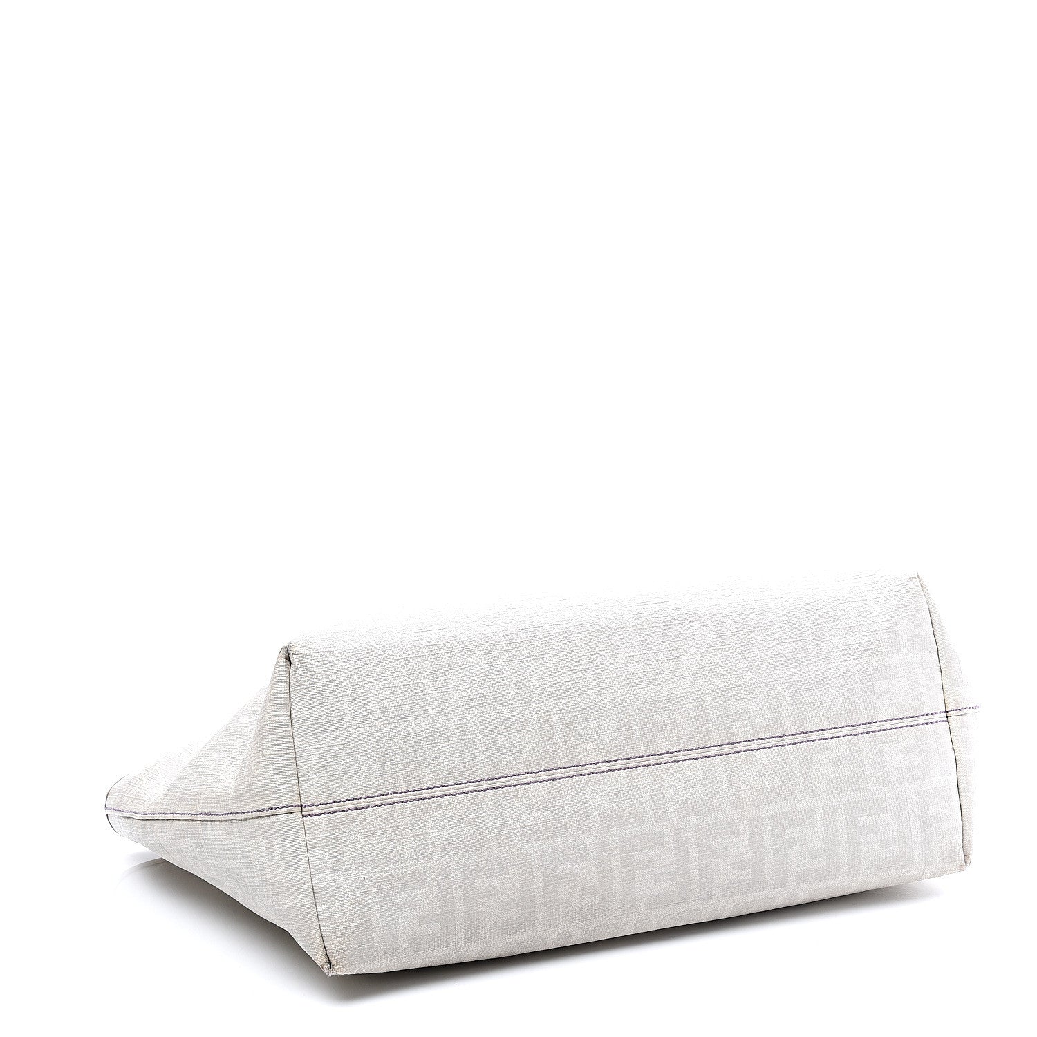 Fendi Zucca Spalmati Medium Roll Tote Bianco 3 of 16