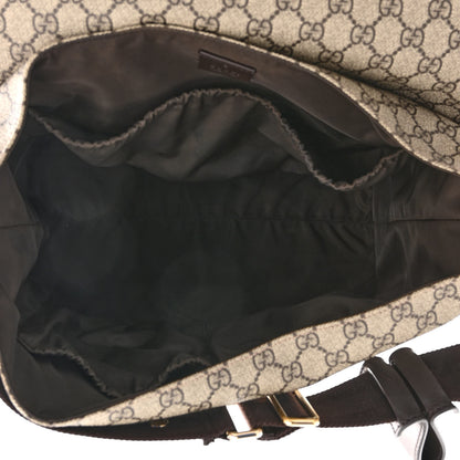 Gucci GG Plus Monogram Messenger Diaper Bag Dark Brown 6 of 13