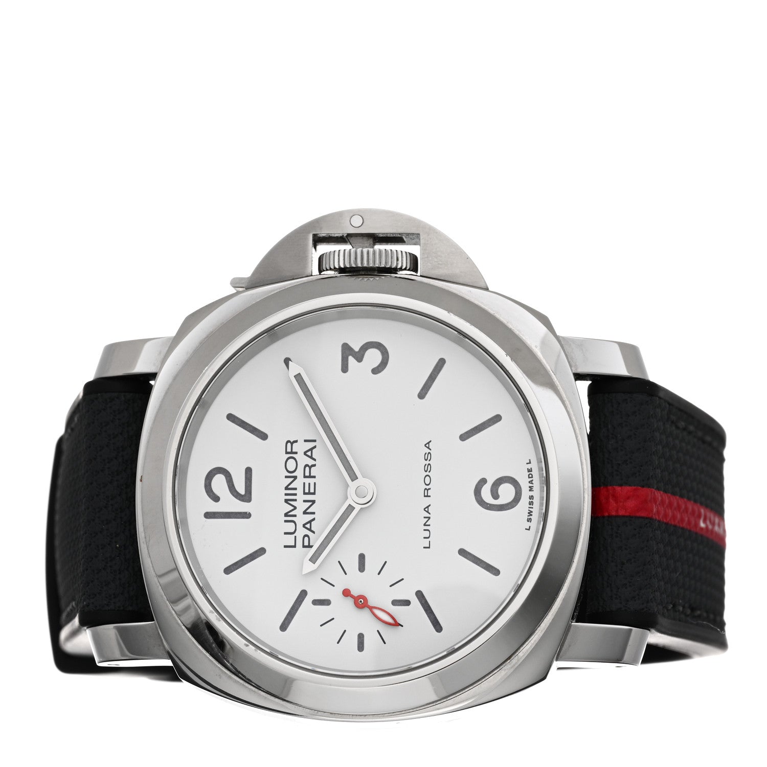 Panerai Stainless Steel Fabric 44mm Luminor Due Luna Rossa Manual Winding Watch White PAM01342 2 of 4