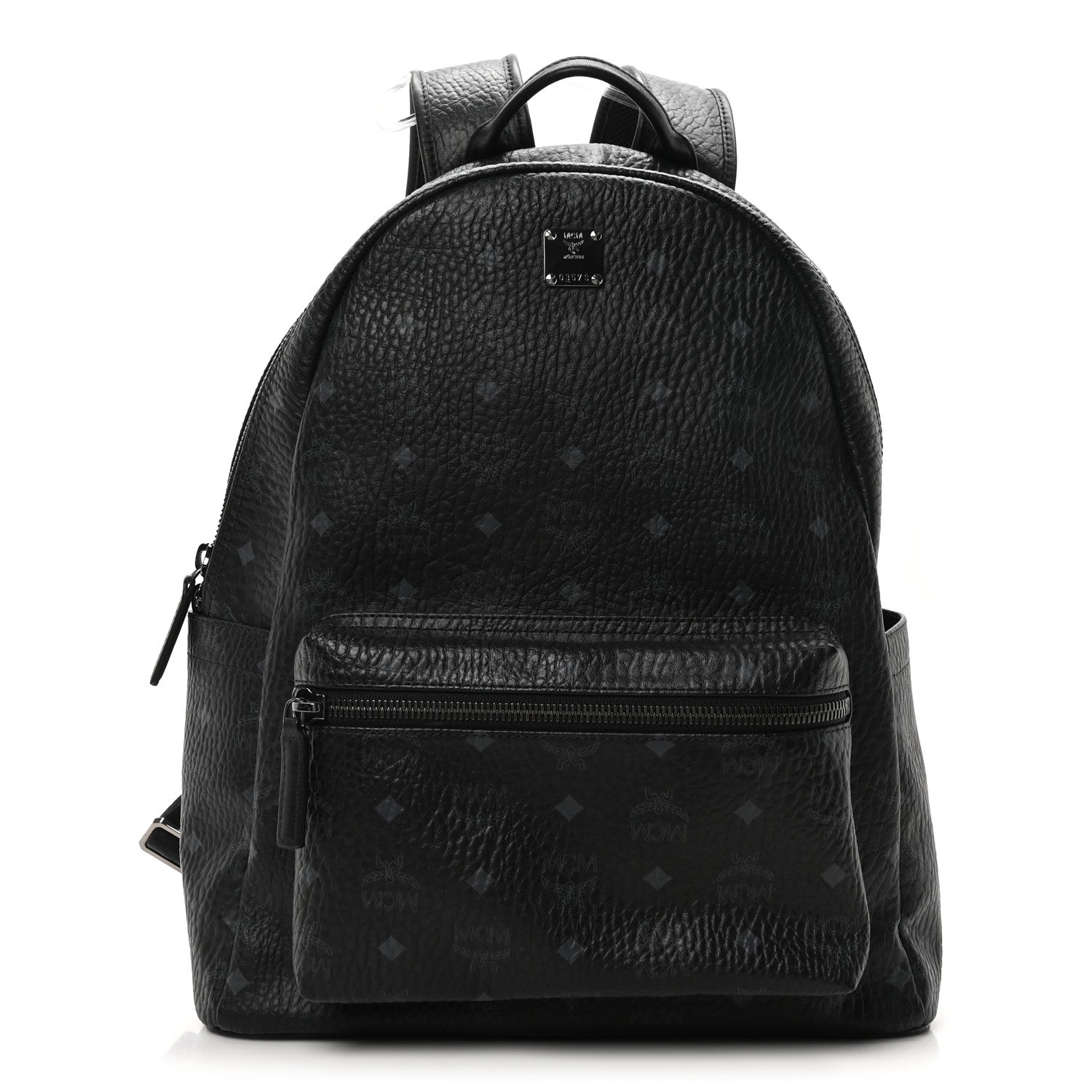 MCM Visetos Large Stark Backpack Black 1 of 10