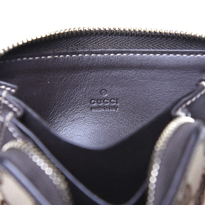 Gucci Monogram Zip Around Card Case Brown 8 of 10