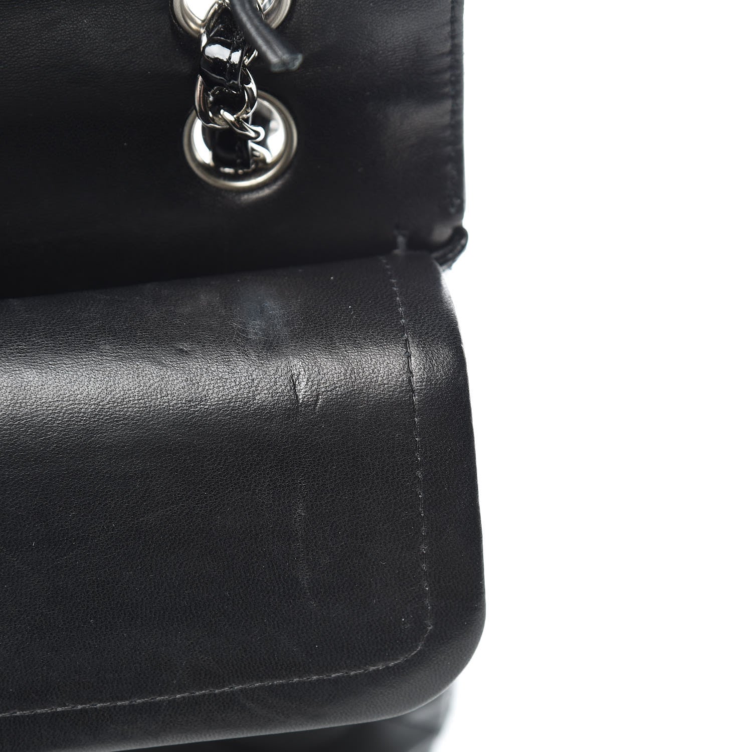 Chanel Patent Quilted Medium Double Flap Black 18 of 19