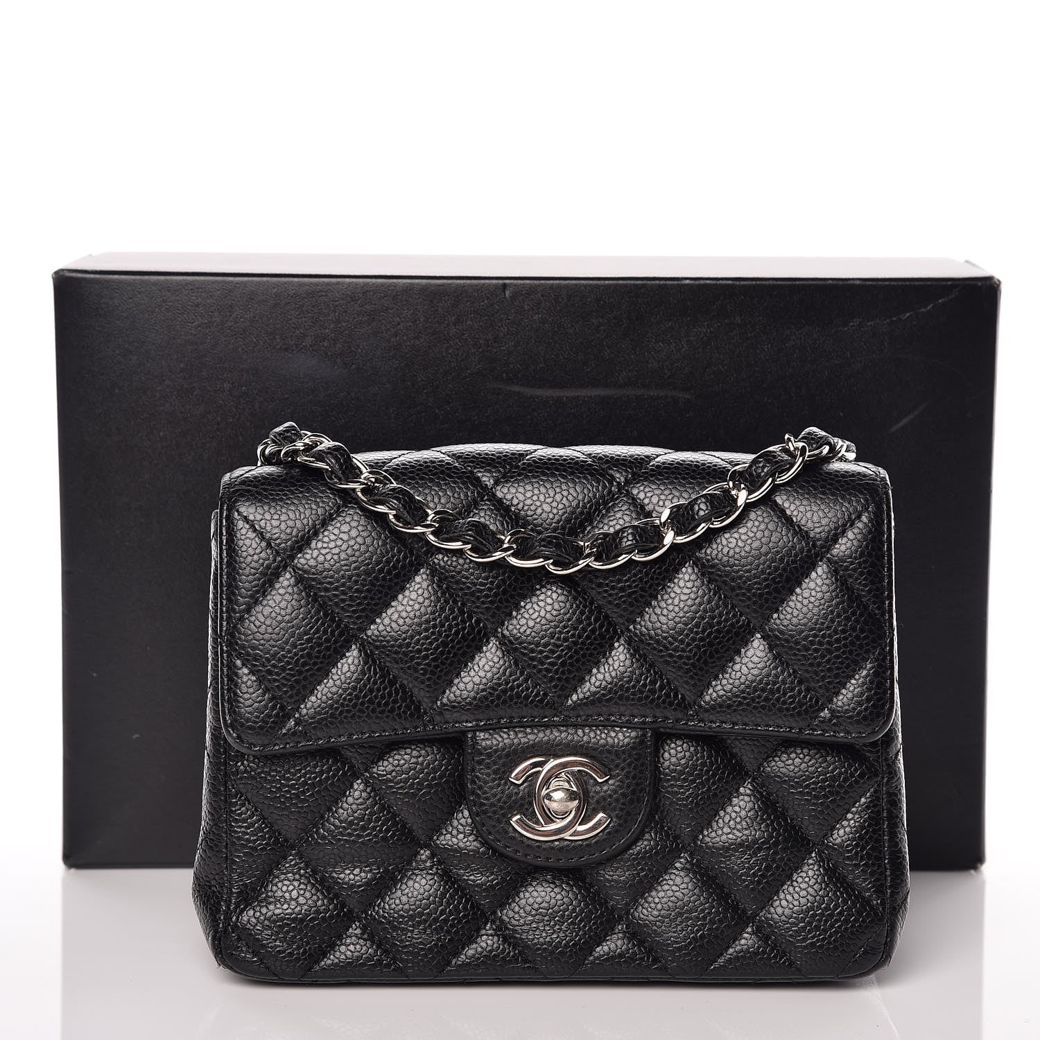 Chanel Caviar Quilted Mini Square Flap Black 13 of 13